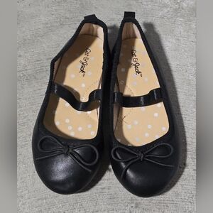 Cat & Jack Black Kids SIZE 7 Ballet Flats